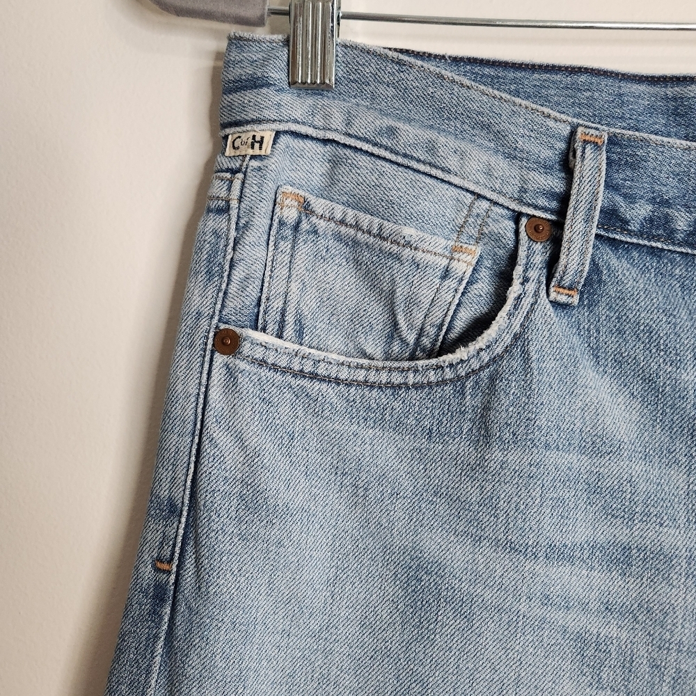 Citizens Of Humanity Torn Wash Liya High Rise Classic Fit Crop Jeans Size 28 - Picture 8 of 14